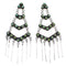 Sterling Silver Southwest Turquoise Post Dangle Earrings RX56505